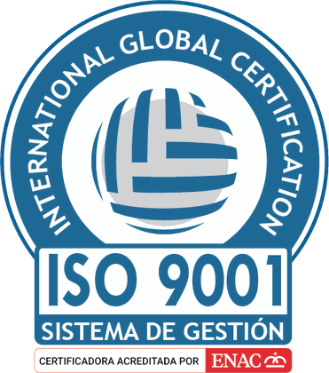 Sello de certificación ISO 9001 de IGC